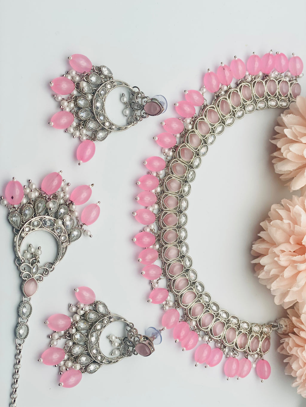 Lightweight Polki Necklace With Monalisa Stones | Simzdesignzz | |