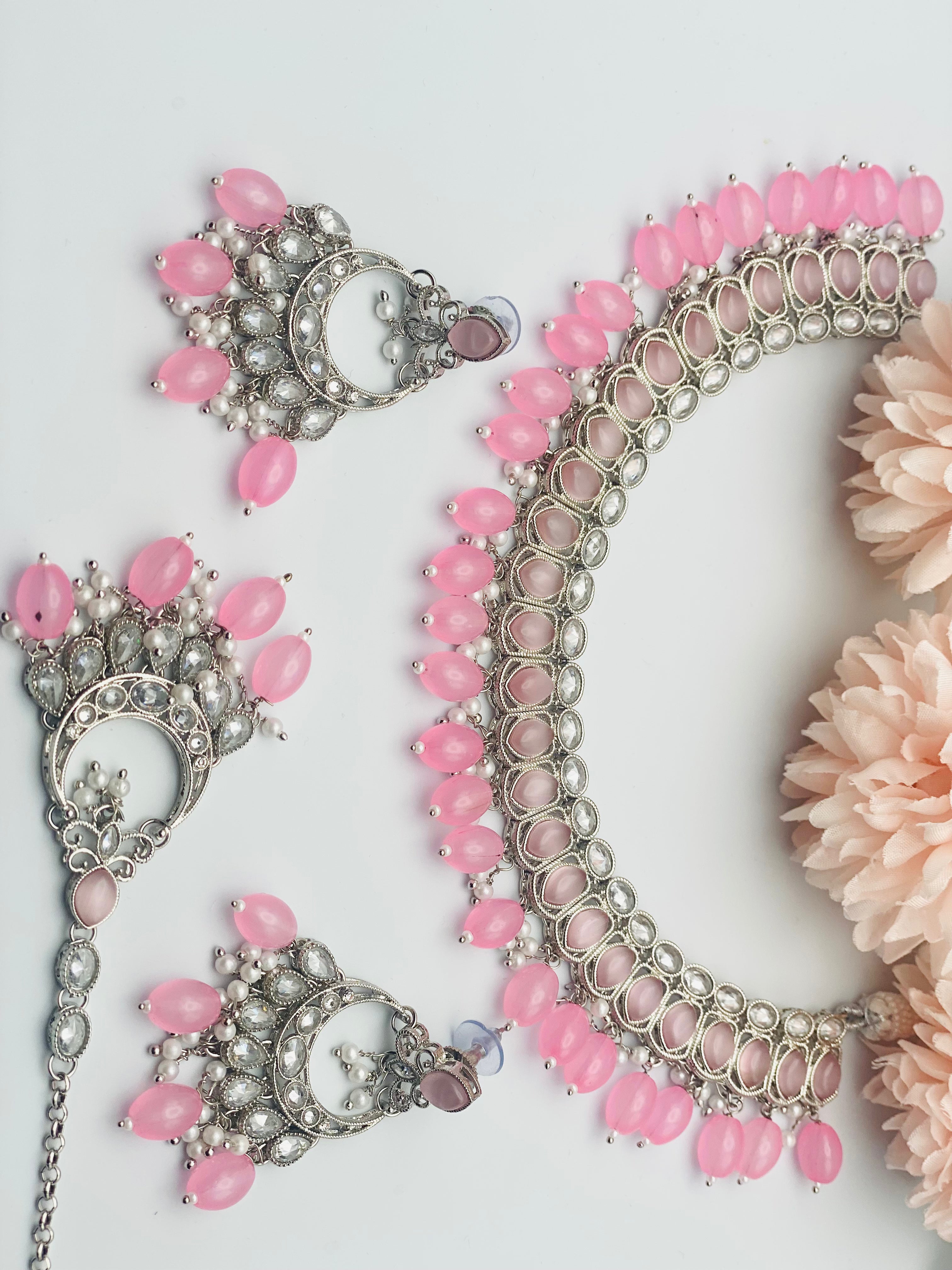Lightweight Polki Necklace With Monalisa Stones | Simzdesignzz | |