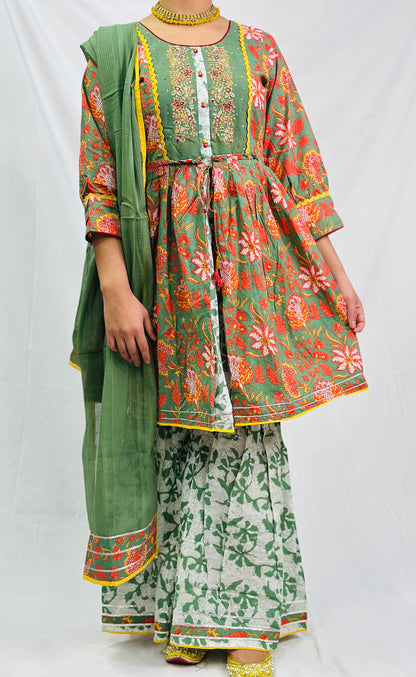 Ekta Rajasthani Frock Suit With Dupatta | Simzdesignzz |