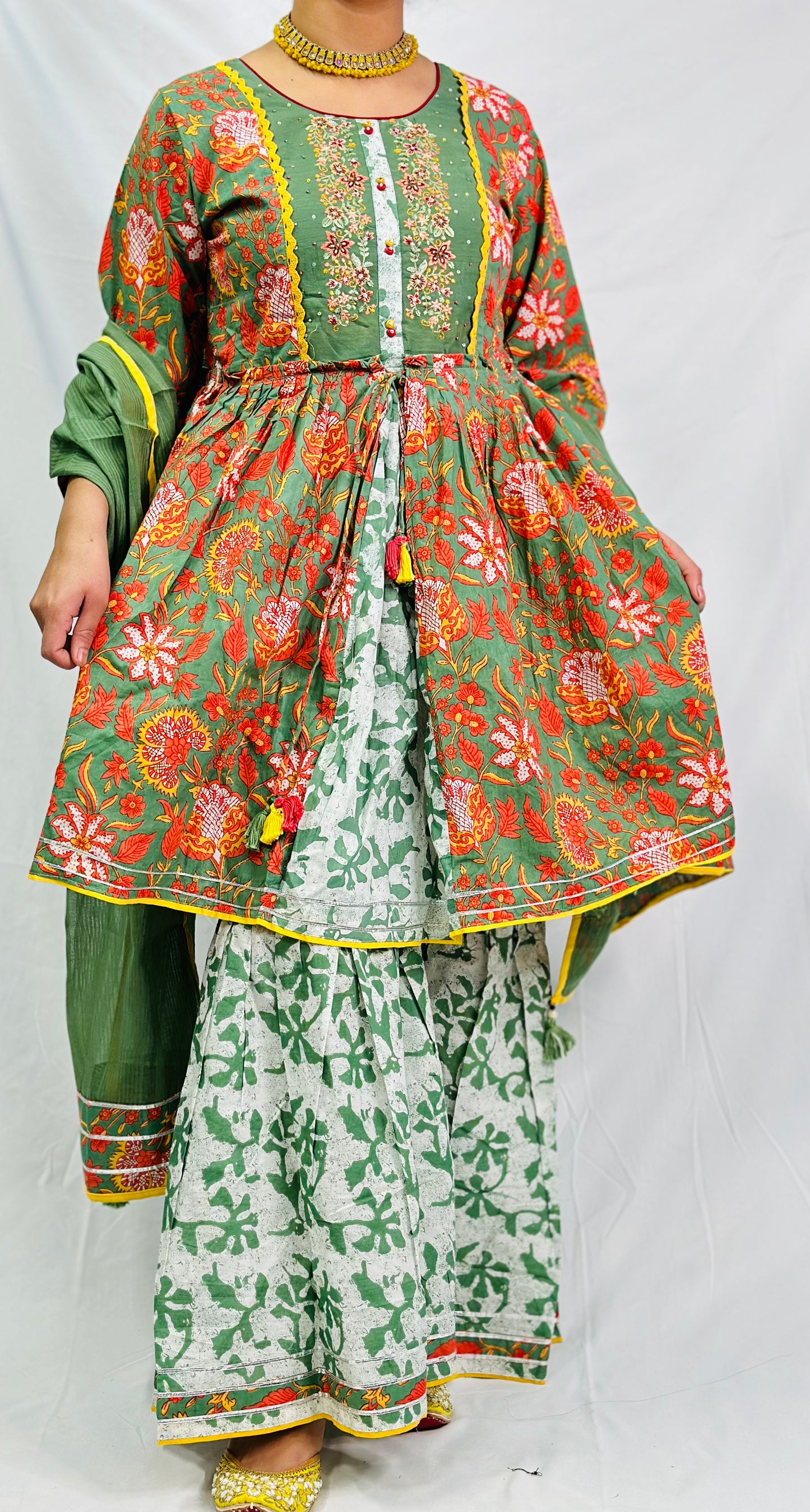 Ekta Rajasthani Frock Suit With Dupatta | Simzdesignzz |