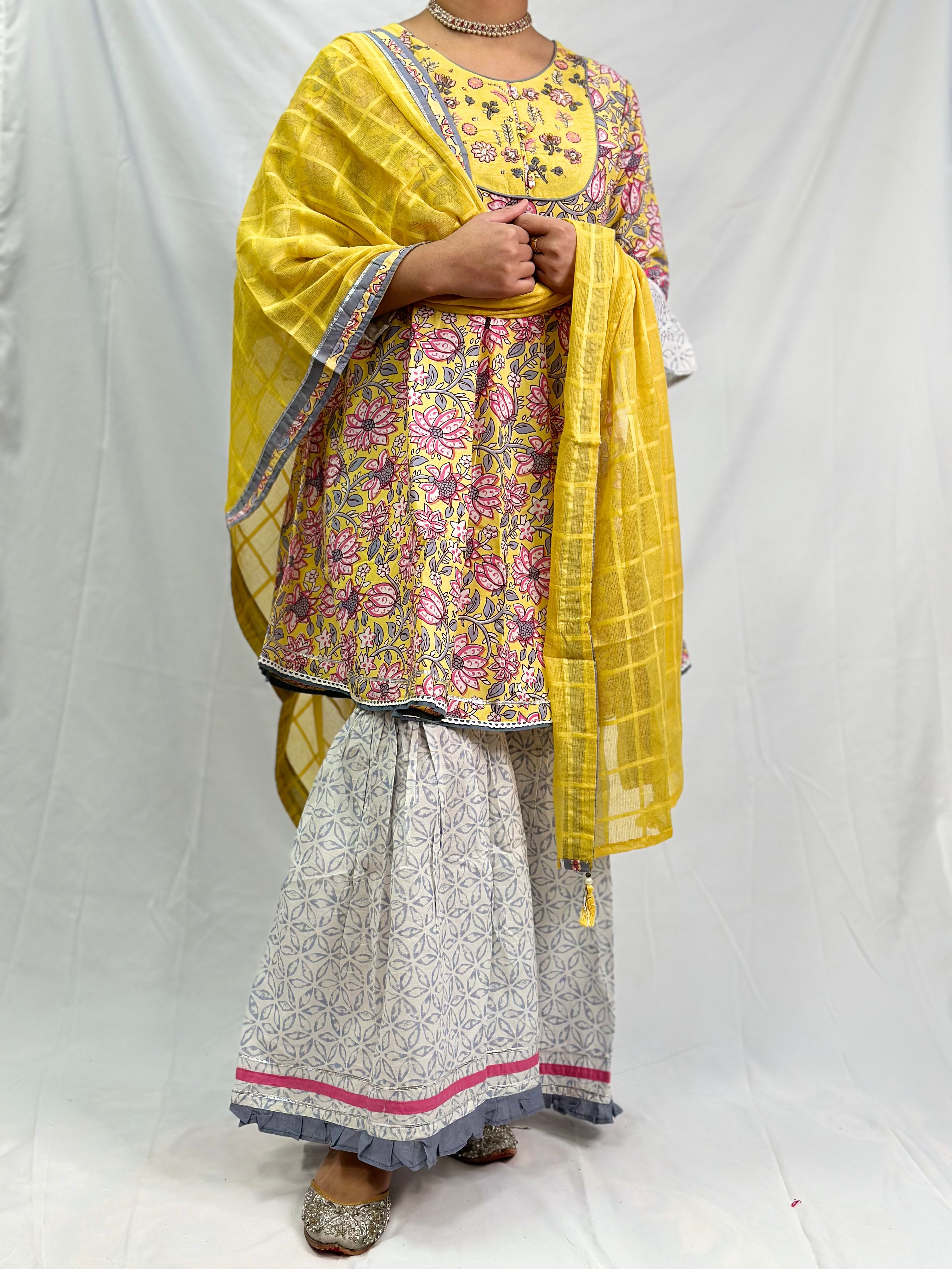 Gowri Rajasthani Style Frock Suit | Simzdesignzz |