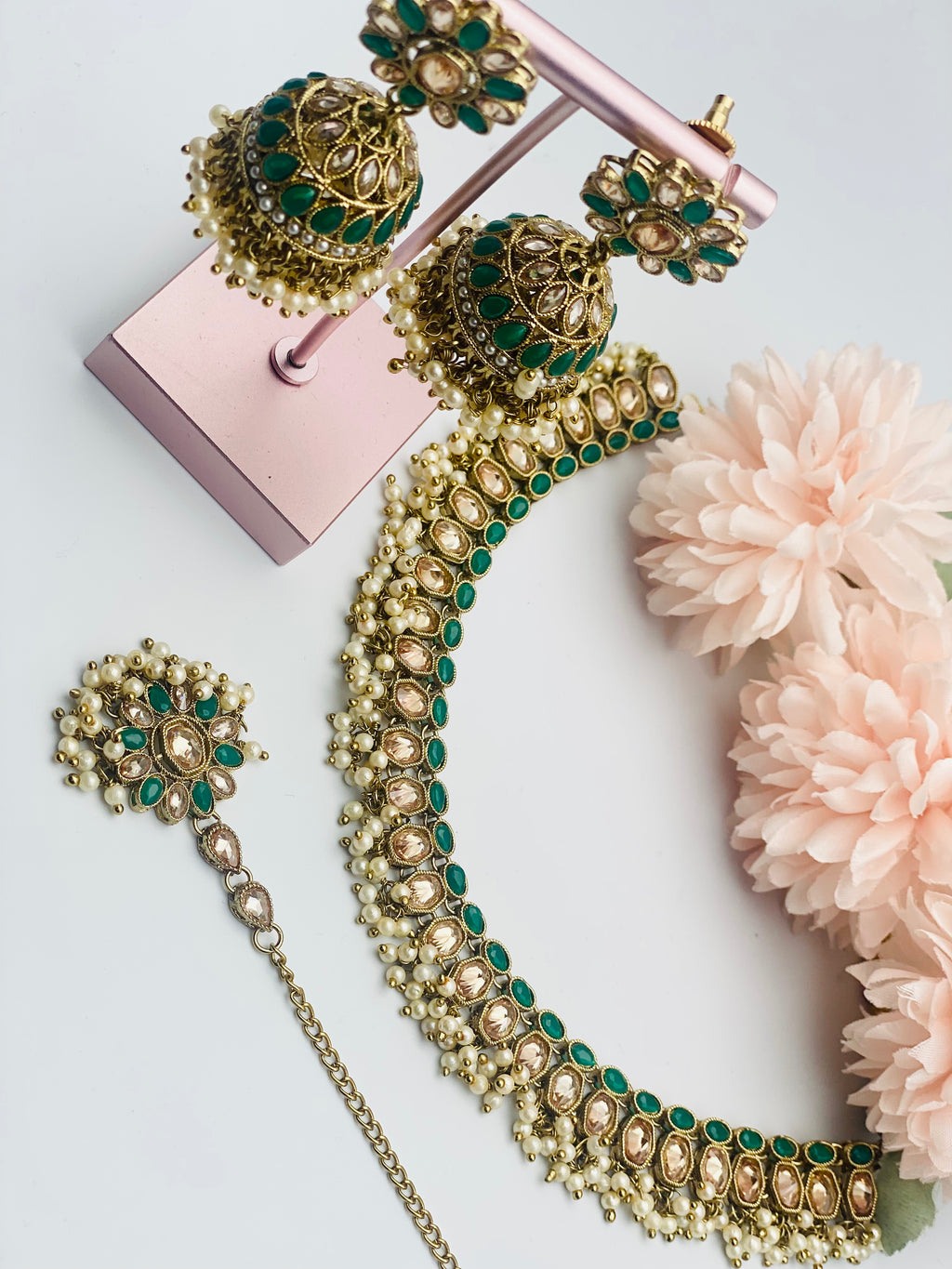 Single Line Polki Necklace | Simzdesignzz |