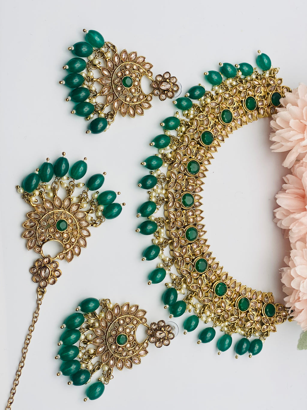 Antique Necklace In Polki | Simzdesignzz |