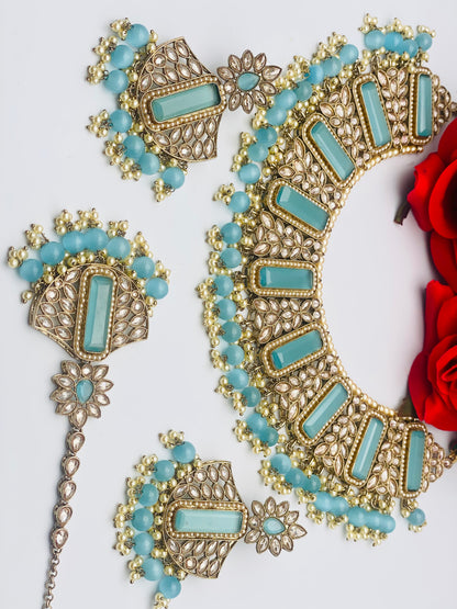 Stunning Necklace In Polki | Simzdesignzz |