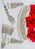 White Pearl Polki Necklace | Simzdesignzz |