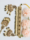 Rajan Grey Polki Necklace Set | Simzdesignzz |