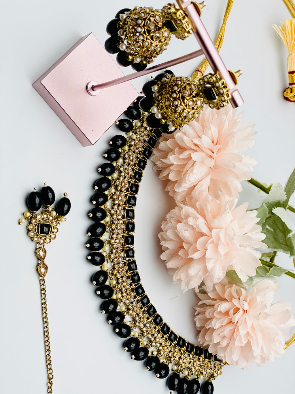 Raaz Design Raaz Black Polki Necklace | Simzdesignzz | – Simz Designz