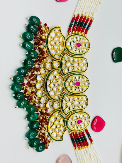 Rishika Kundan Choker Necklace | Simzdesignzz |