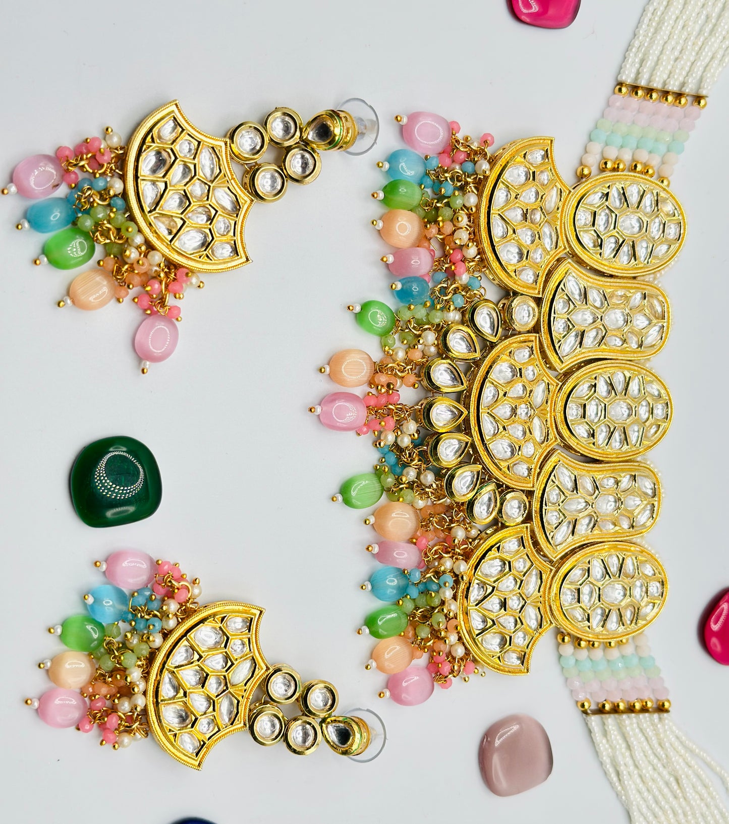 Rishika Kundan Choker Necklace | Simzdesignzz |