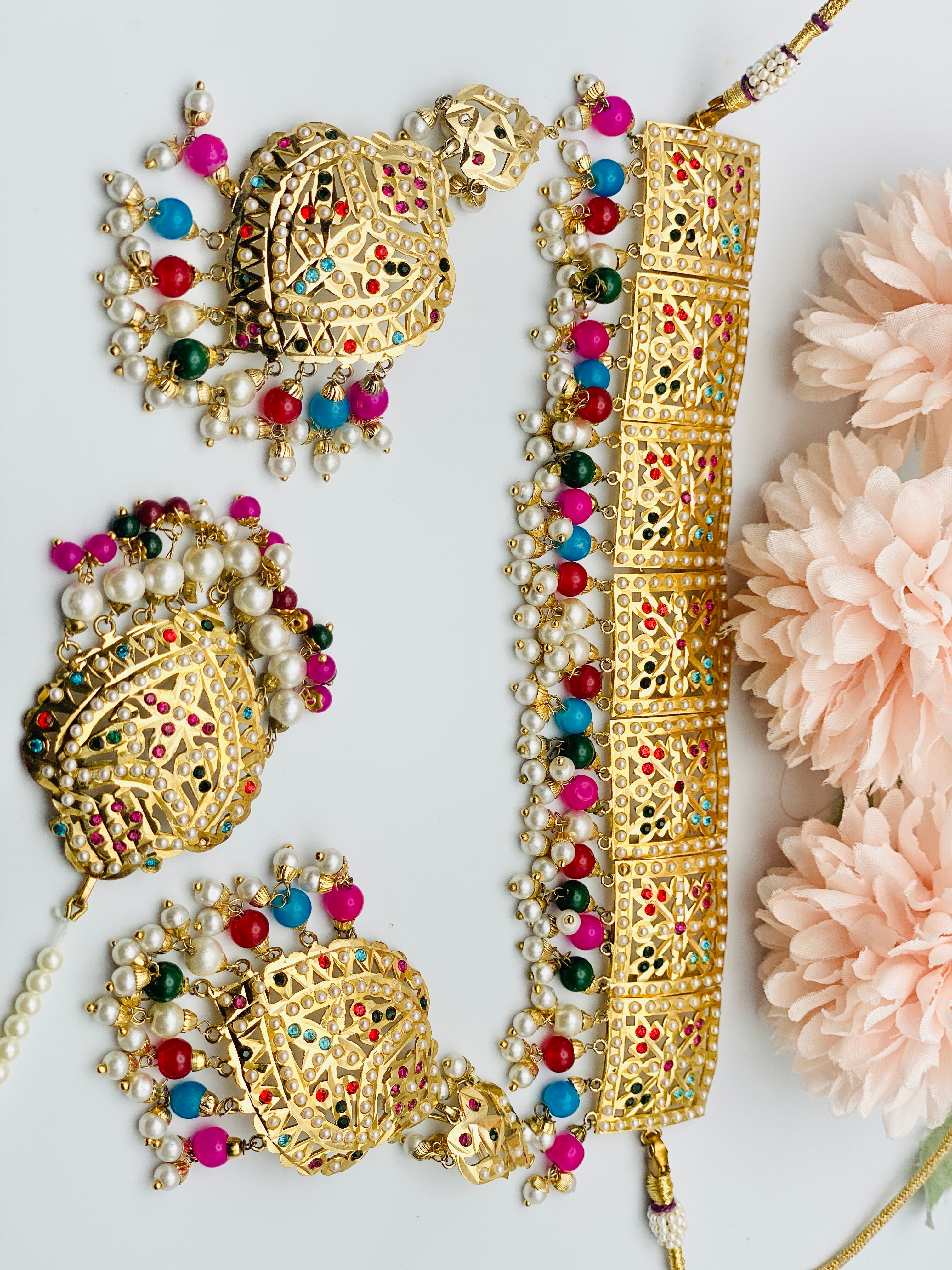 Set Design Z Punjabi Style Multi Necklace Set | Simzdesignzz | – Simz Designz