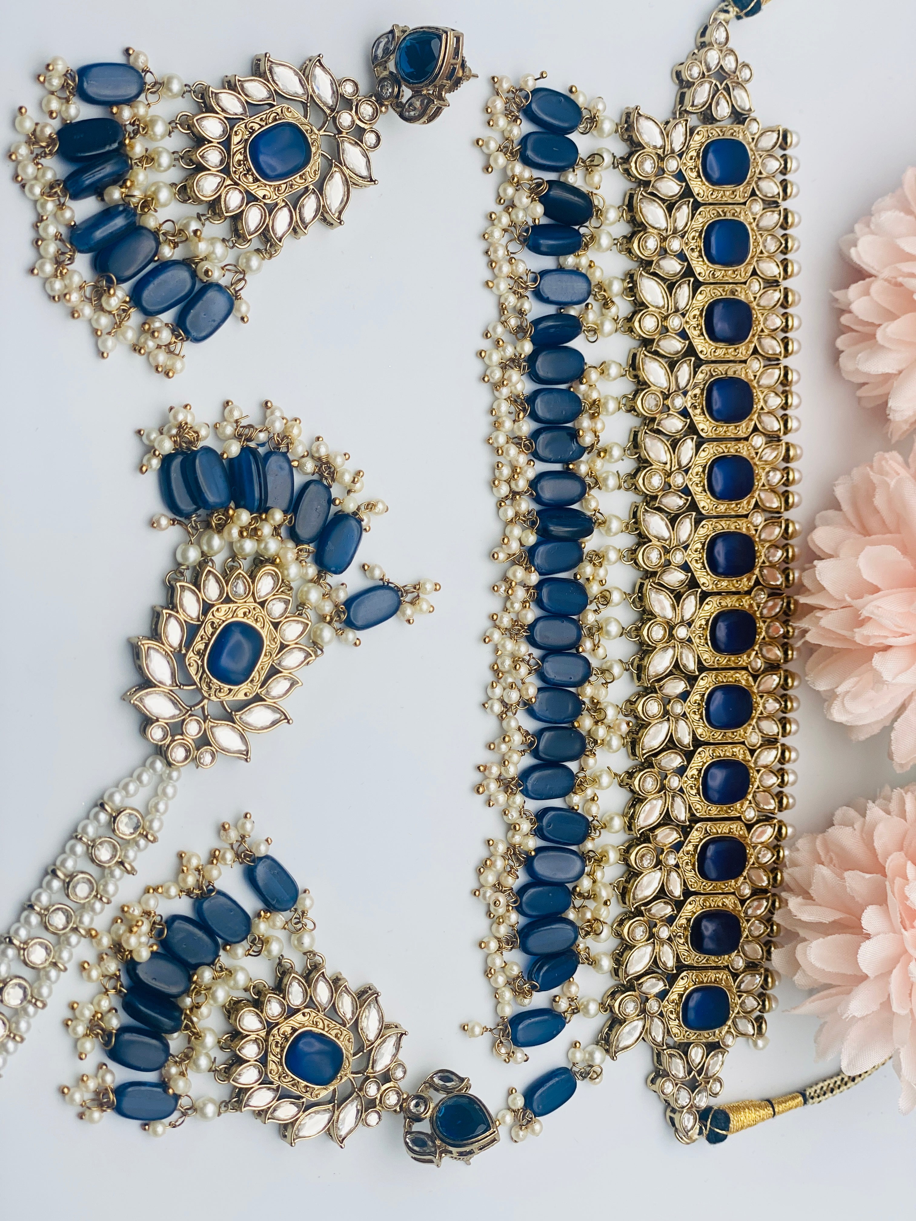 Polki Necklace With Monalisa Stones | Simzdesignzz |