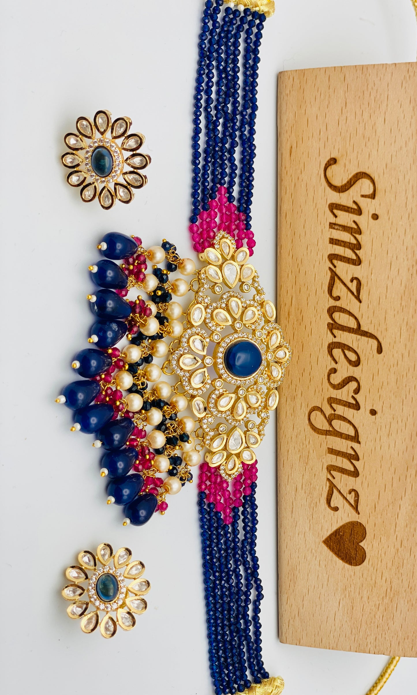 Stunning Tyani Choker Necklace Set | Simzdesignzz |