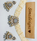 High Quality Tyani Necklace With Pachi Kundan Combo | Simzdesignzz |