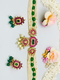 Green Pistachio Pachi Kundan Choker Necklace | High Quality |Simzdesignzz |