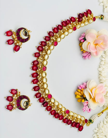 High-Quality Pachi Kundan Necklace Set | Simzdesignzz |