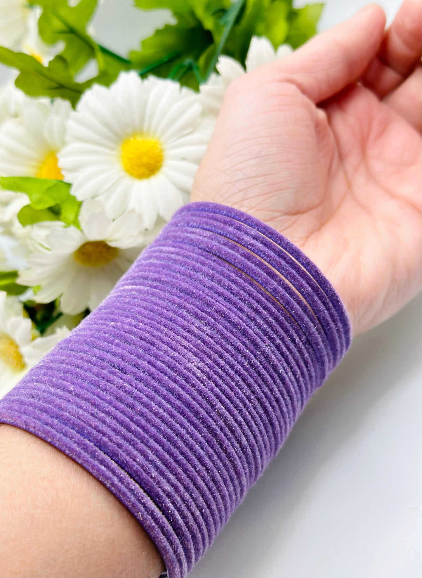 Lavander Velvet Bangles | Simzdesignzz |