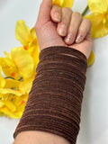 Brown Velvet Bangles | Simzdesignzz |