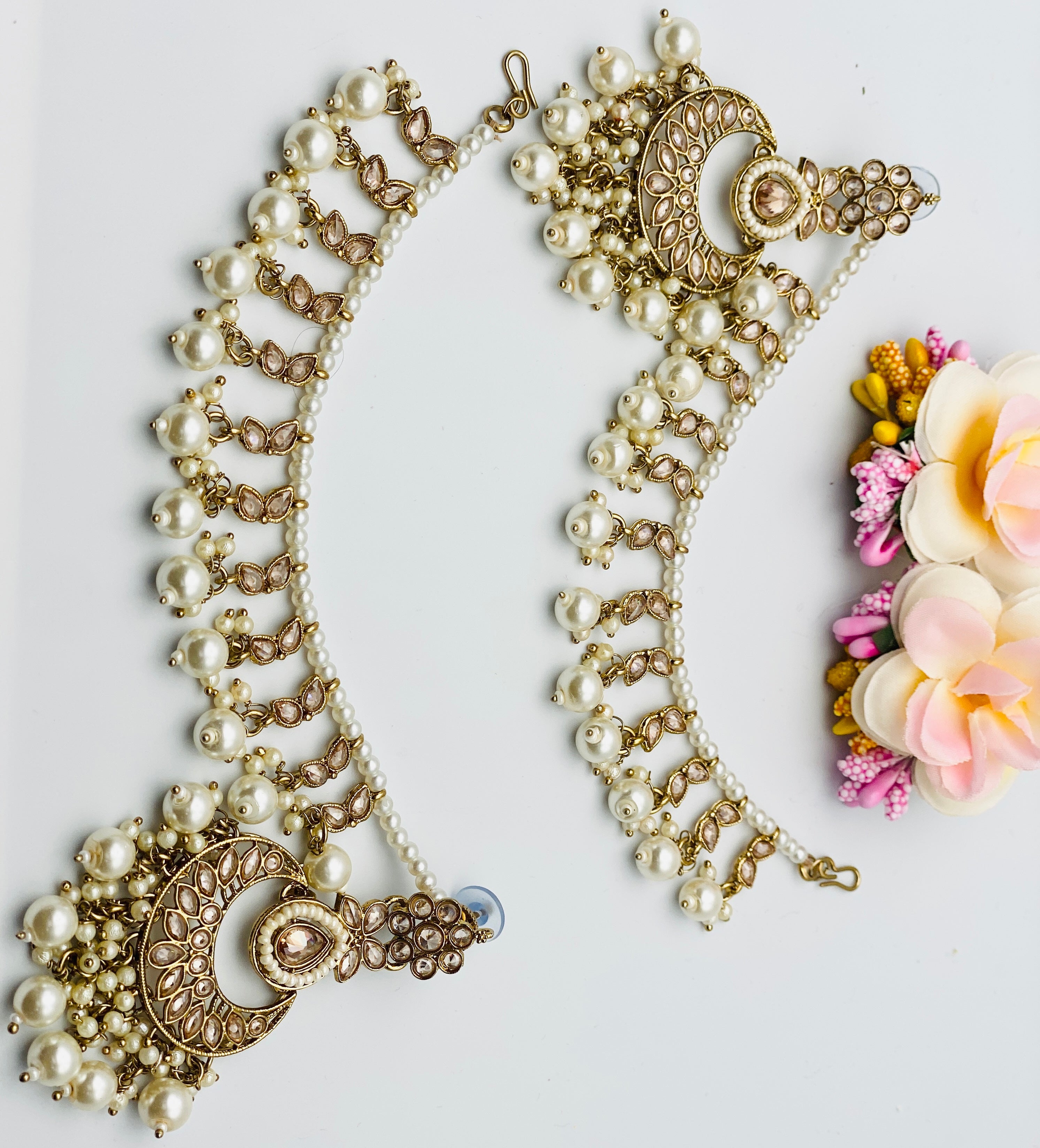 Unique Polki Earrings With Sahara | Simzdesignzz |
