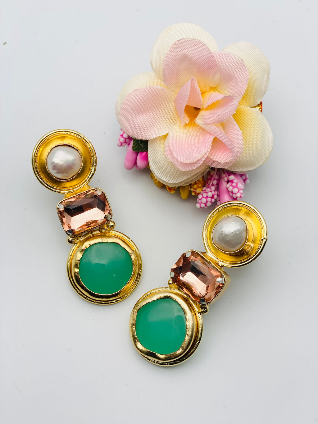 Western Pearl Earrings | Simzdesignzz |