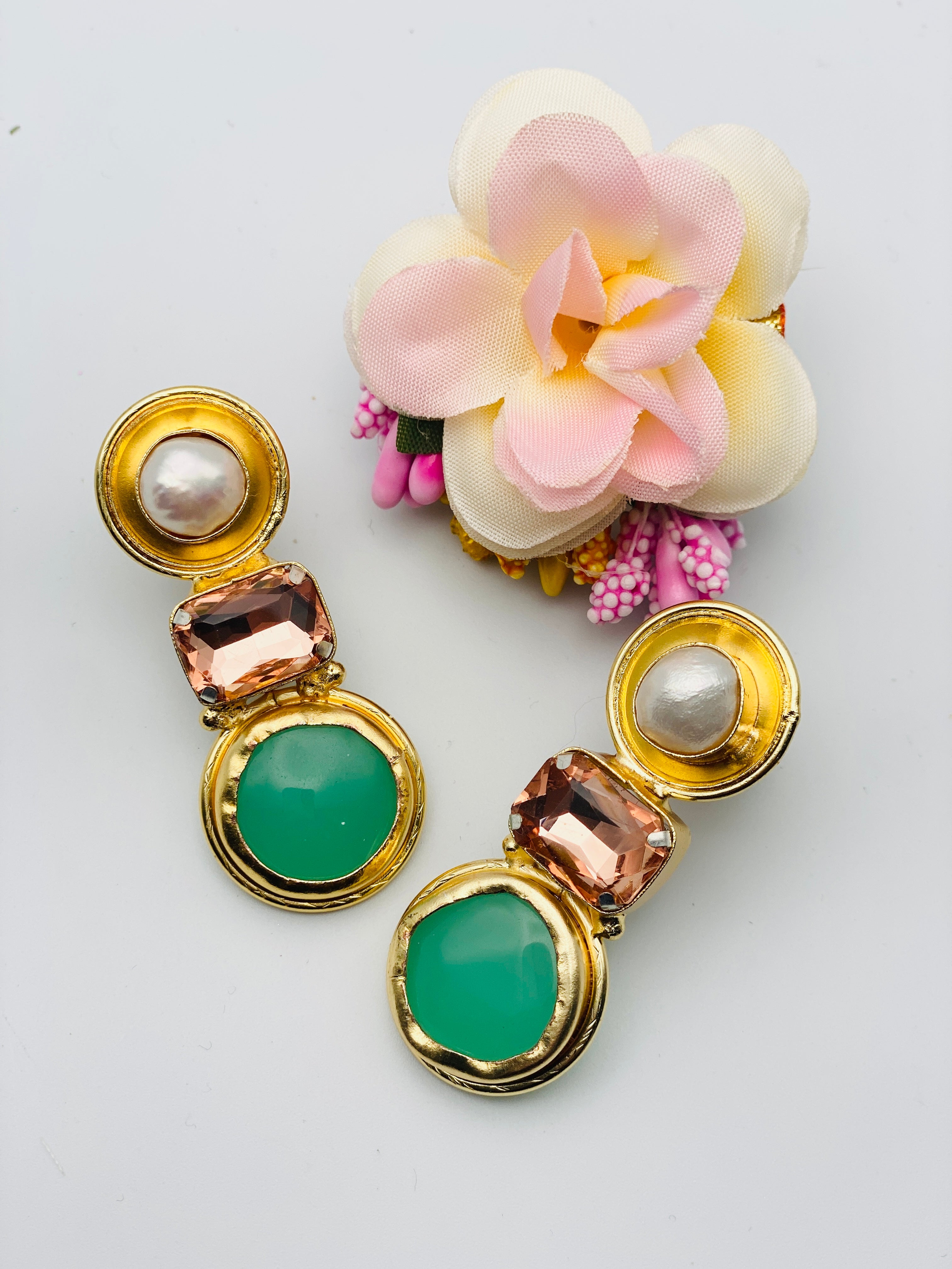 Western Pearl Earrings | Simzdesignzz |