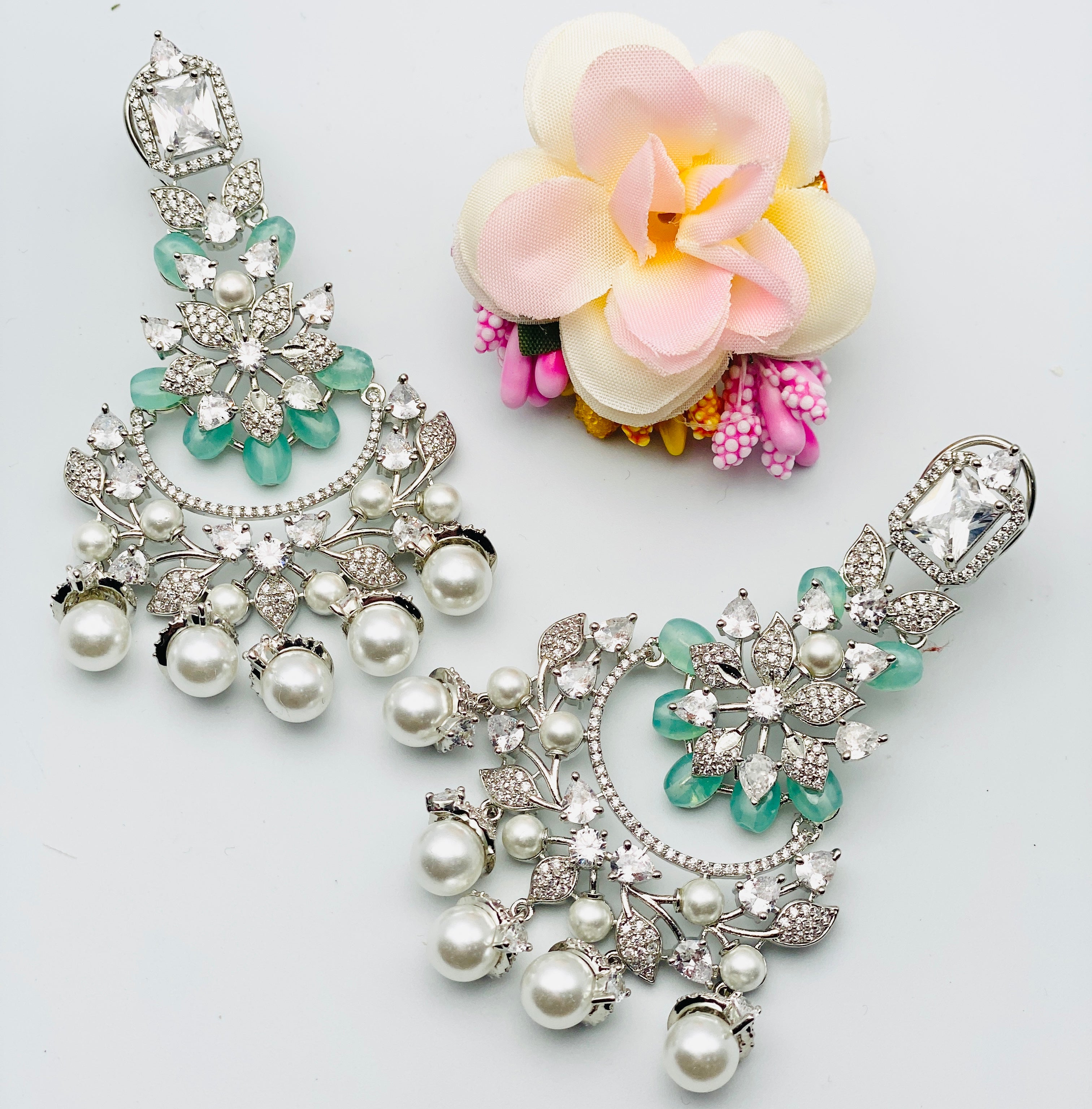Stunning American Diamond Earrings | Simzdesignzz |
