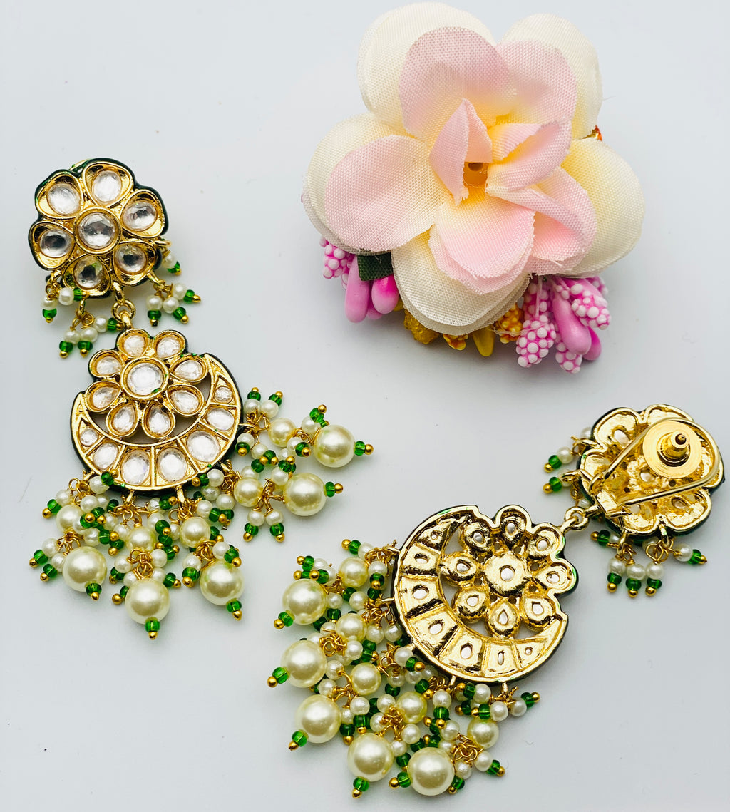Kundan Earrings In Medium Size | Simzdesignzz |