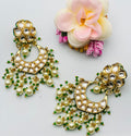 Half-Moon Style Kundan Earrings | Simzdesignzz |