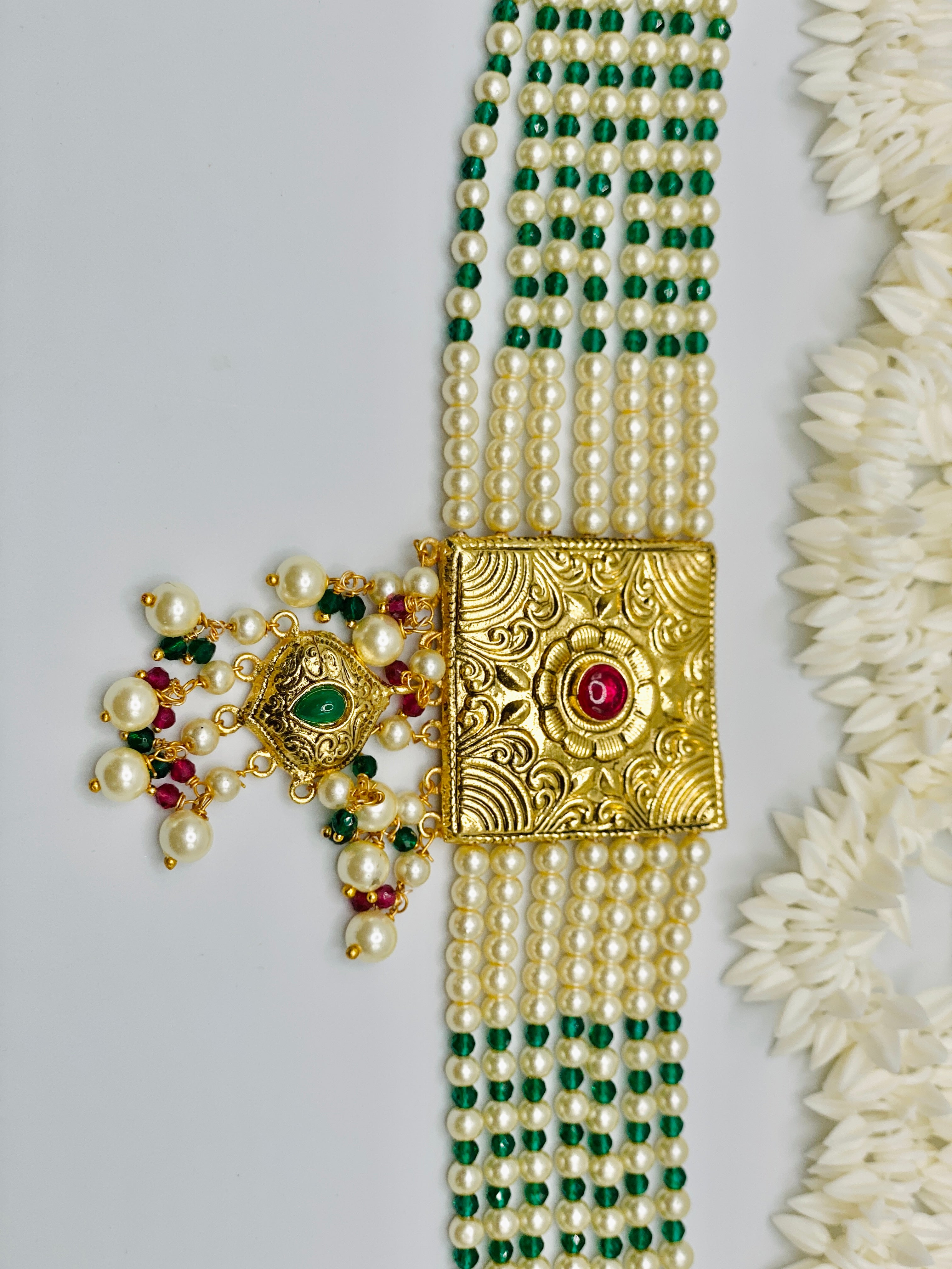 1GM Gold-Plated Choker Necklace Set | Simzdesignz |