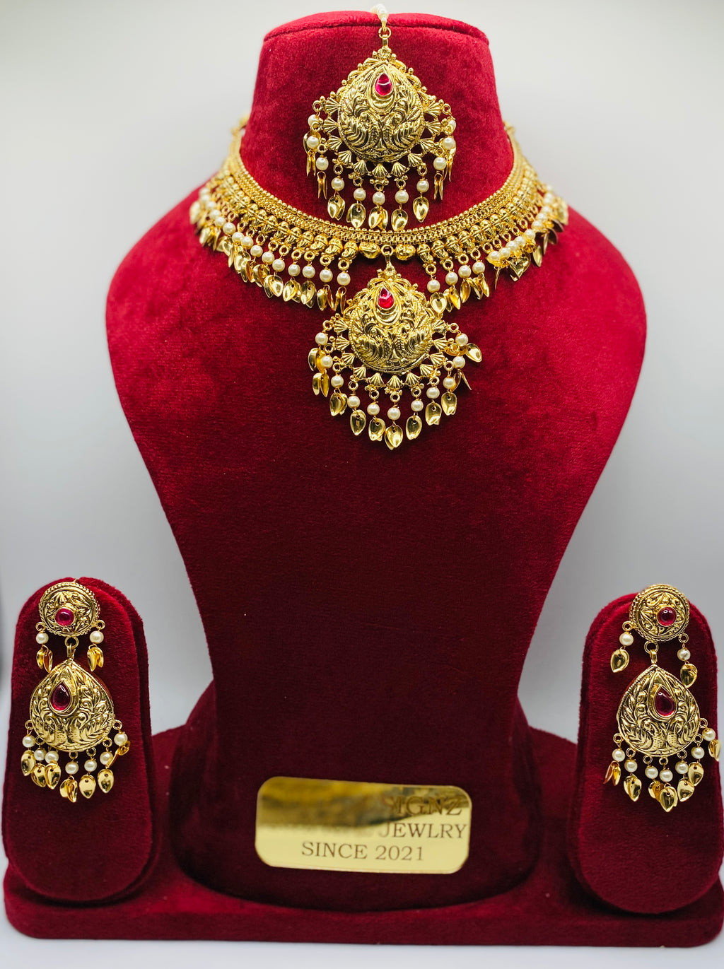 Zuhra 1 GM Gold-Plated Necklace | 1GM | Simzdesignzz |