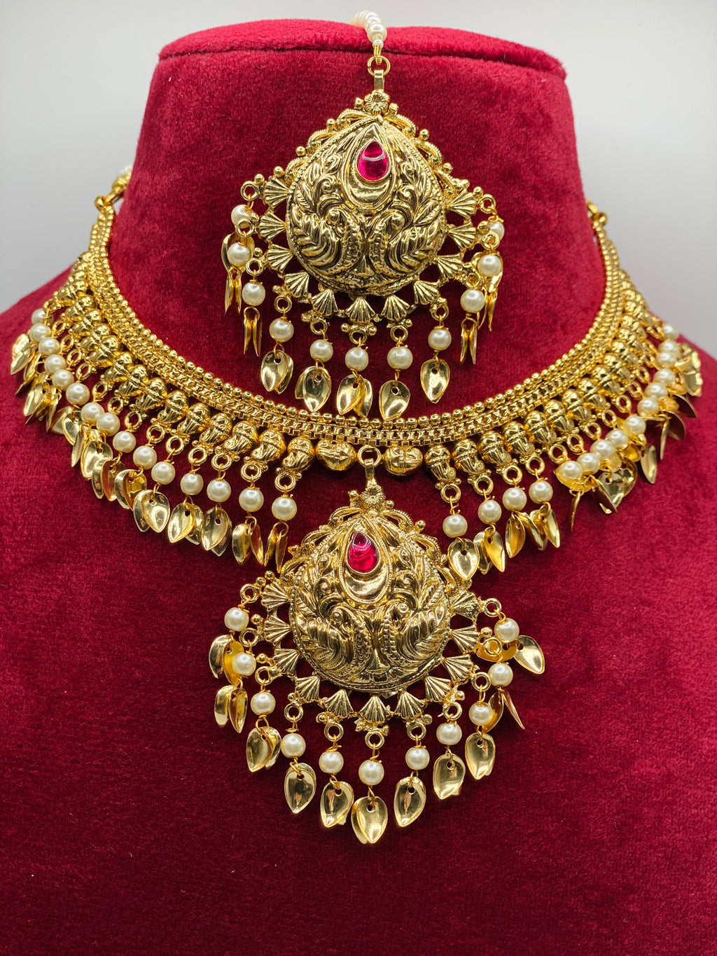 Zuhra 1 GM Gold-Plated Necklace | 1GM | Simzdesignzz |