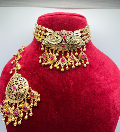 Beautiful Zoya Gold-Plated Necklace Set |1GM| Simzdesignzz |