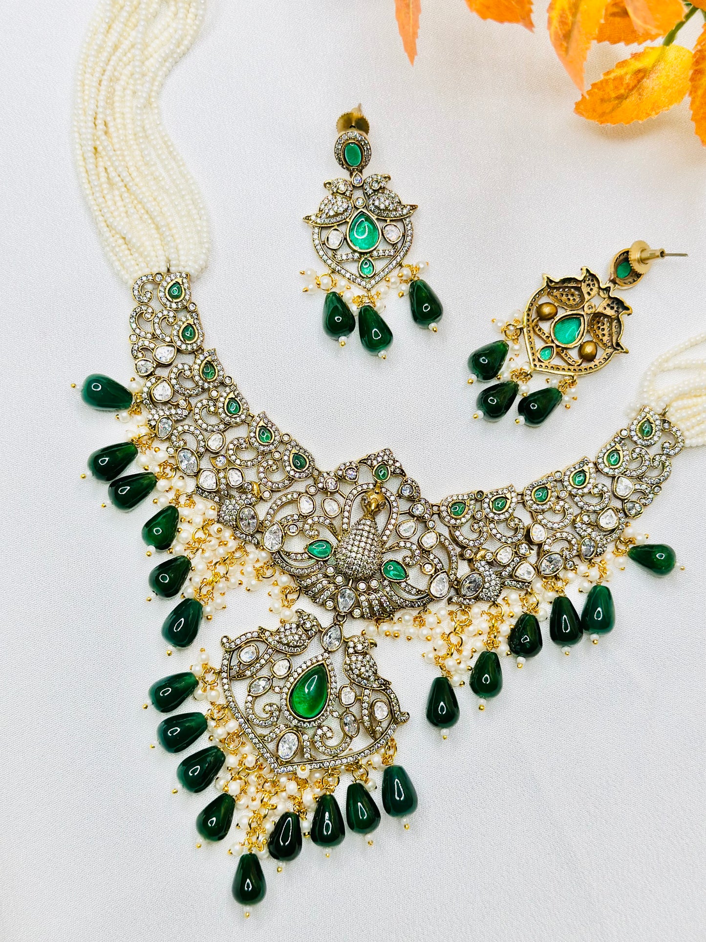 Sabyasachi Inspired Statement Necklace | High Quality |Victorian Uncut Polki | 92.5 Polki |Simzdesignz |