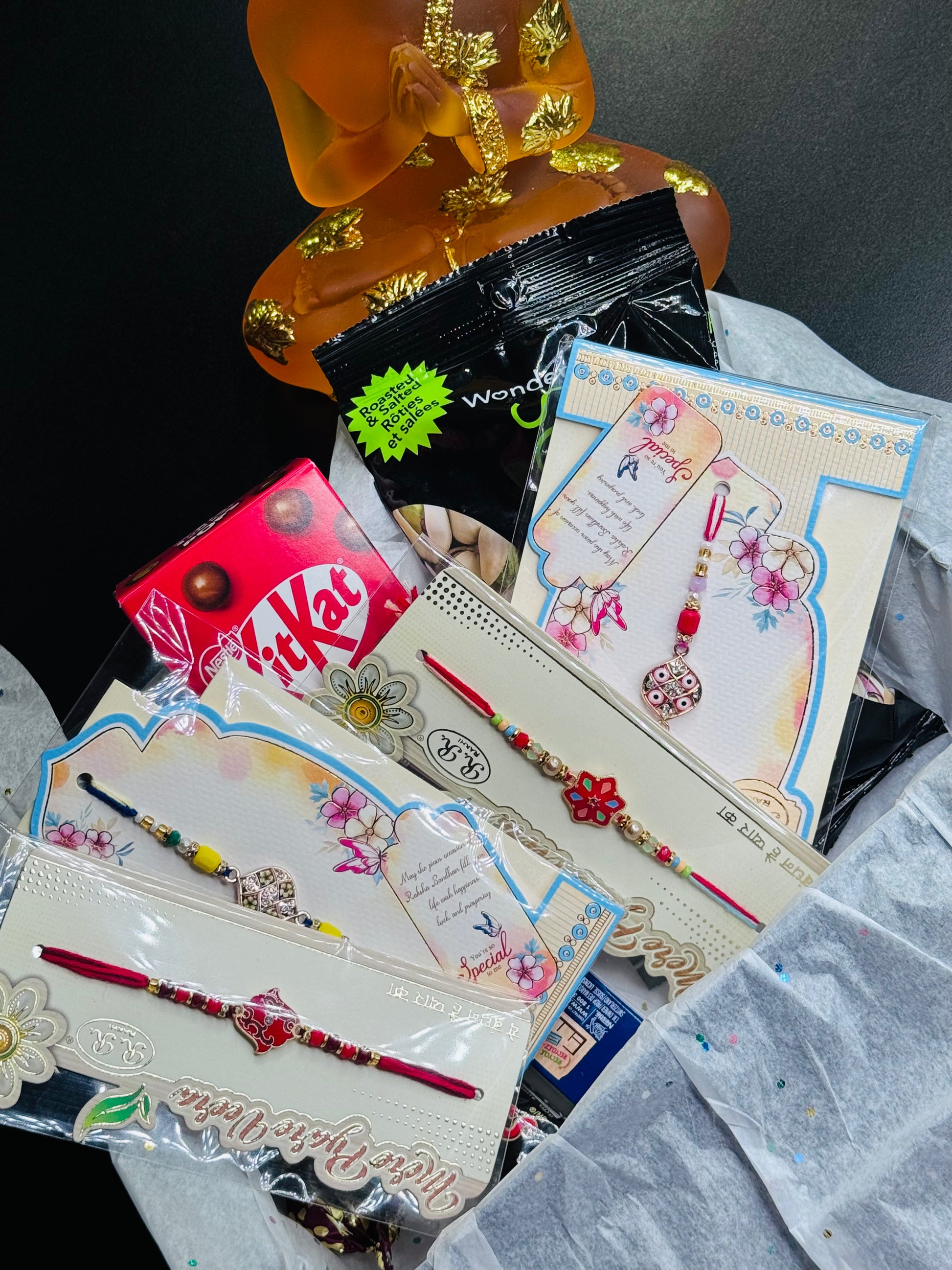COMBO 8 PREMIUM 4 RAKHI  2 THREAD *