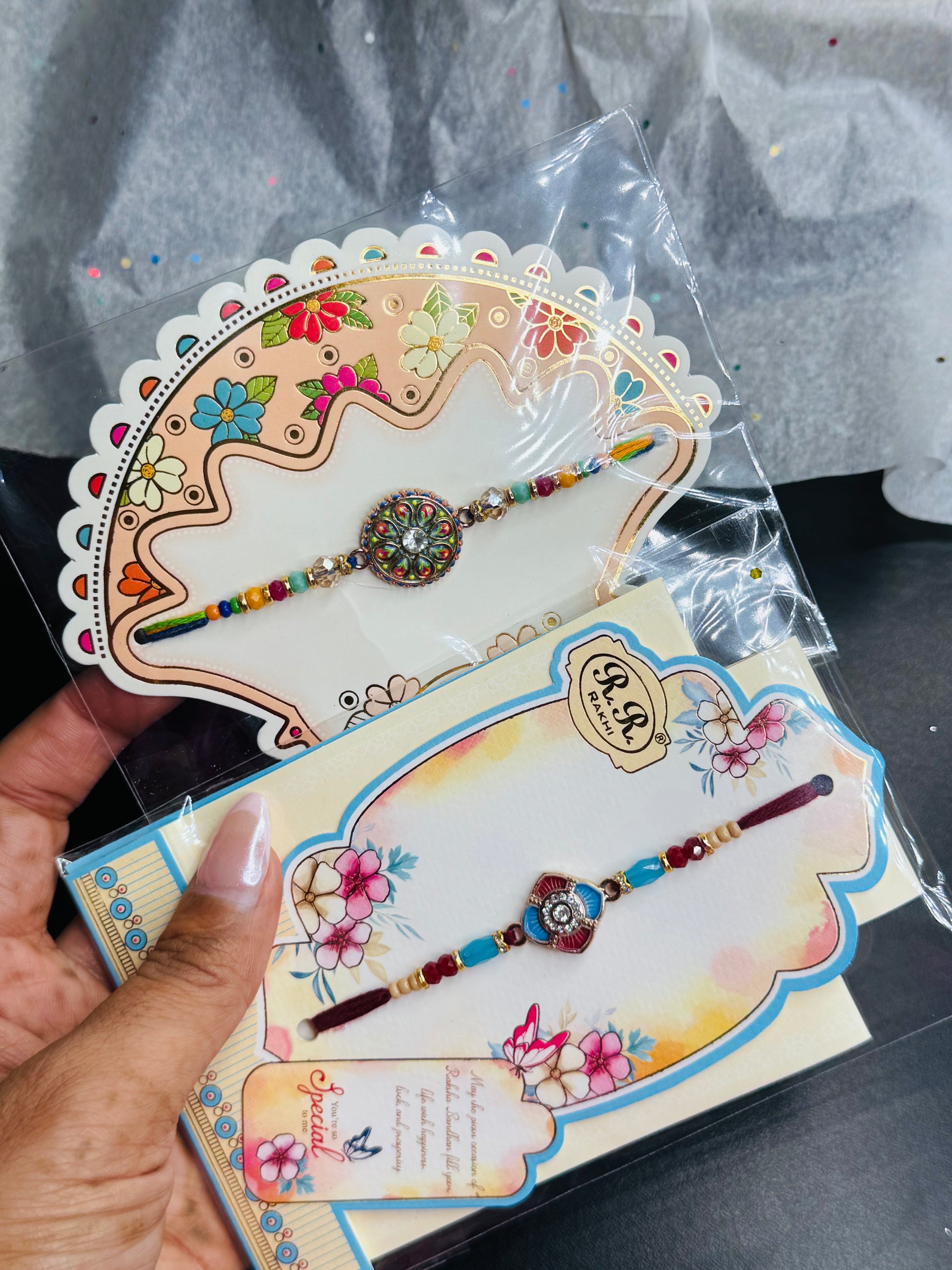 COMBO 7  2 RAKHI 2 THREAD