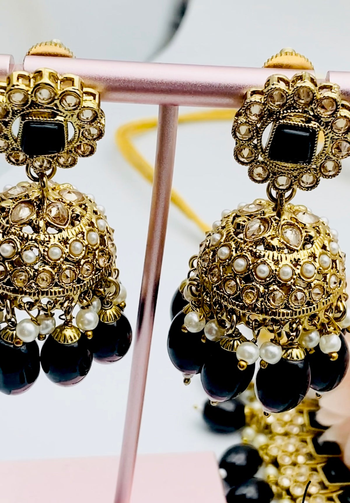 Raaz Design Raaz Black Polki Necklace | Simzdesignzz | – Simz Designz