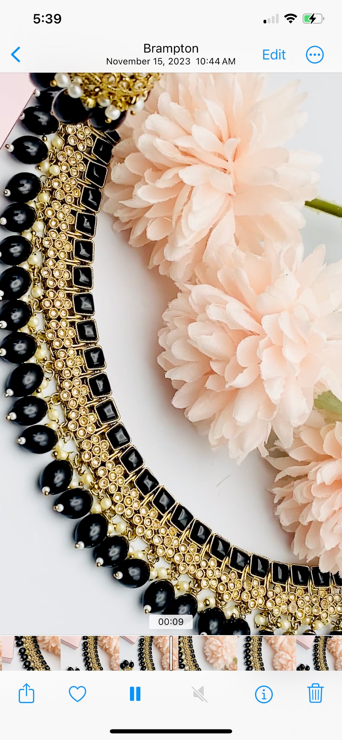 Raaz Design Raaz Black Polki Necklace | Simzdesignzz | – Simz Designz
