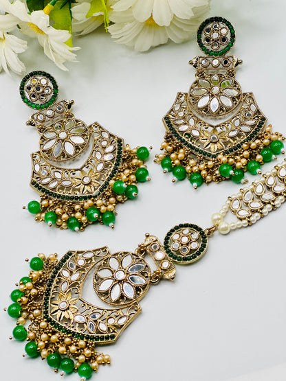 Trending Zira Mirror Work Earrings | Simzdesignz |