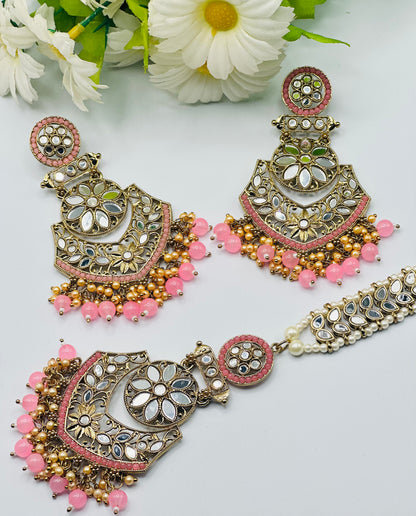 Trending Zira Mirror Work Earrings | Simzdesignz |