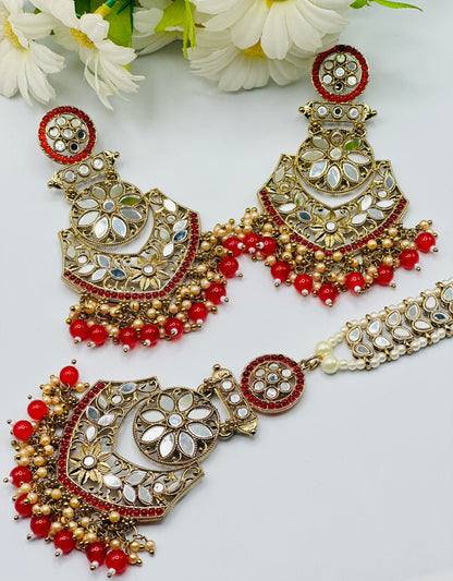 Trending Zira Mirror Work Earrings | Simzdesignz |