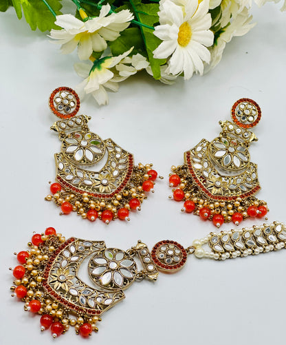 Trending Zira Mirror Work Earrings | Simzdesignz |