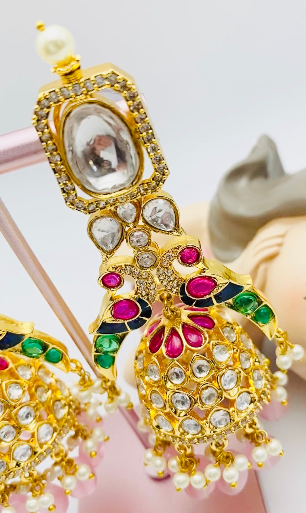 Morni Pachi Kudnan Earrings | Simzdesignzz |