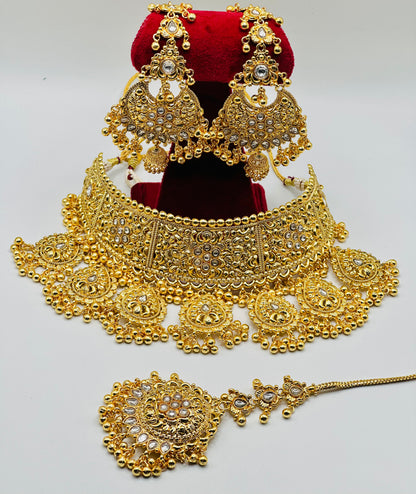 Shezaadi Bridal| Semi-Bridal Gold-Plated Necklace |1GM|  Simzdesignzz |