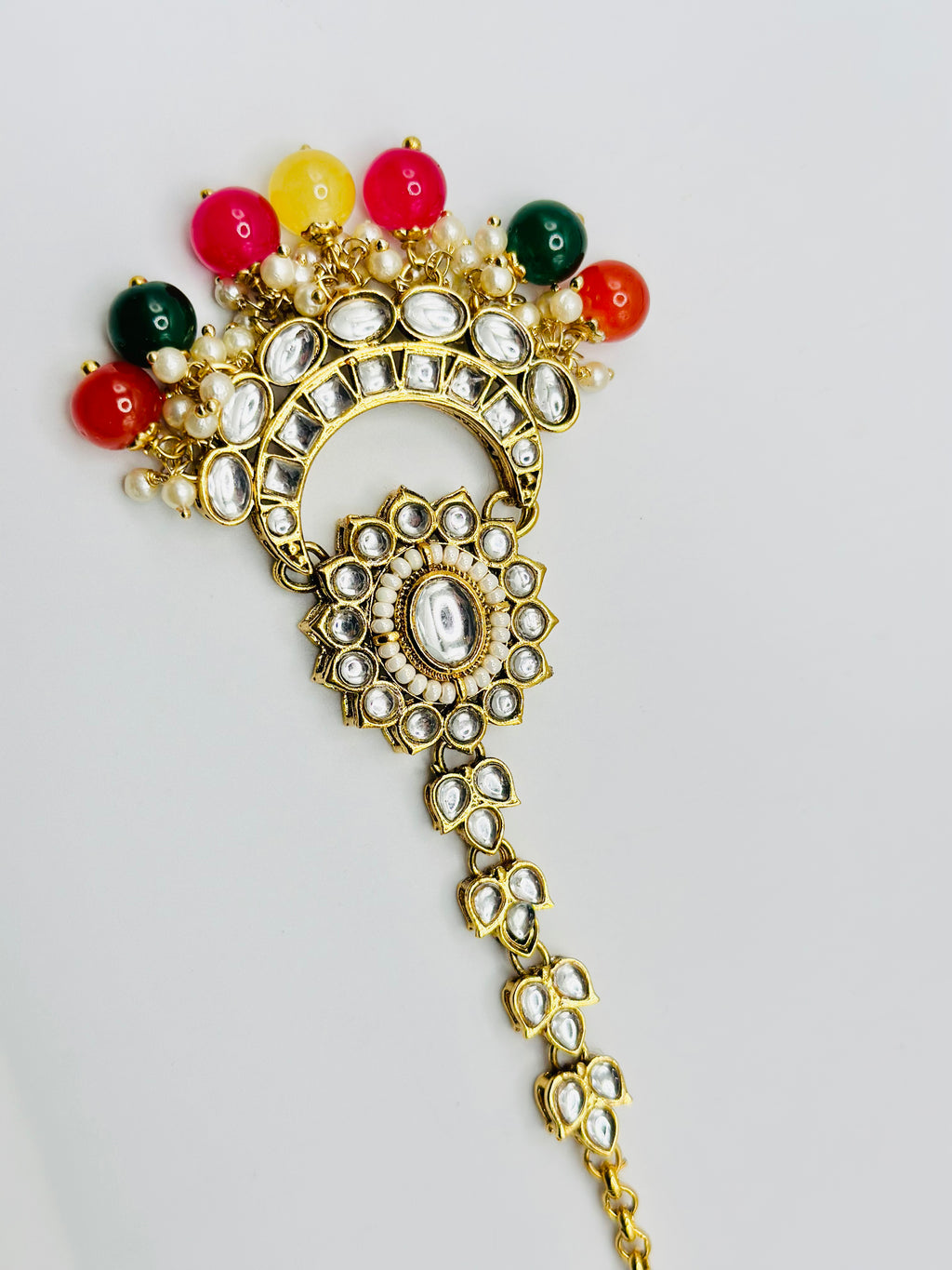 Aradhya Multi Polki Choker Necklace With Colourful Stones | Simzdesignzz |