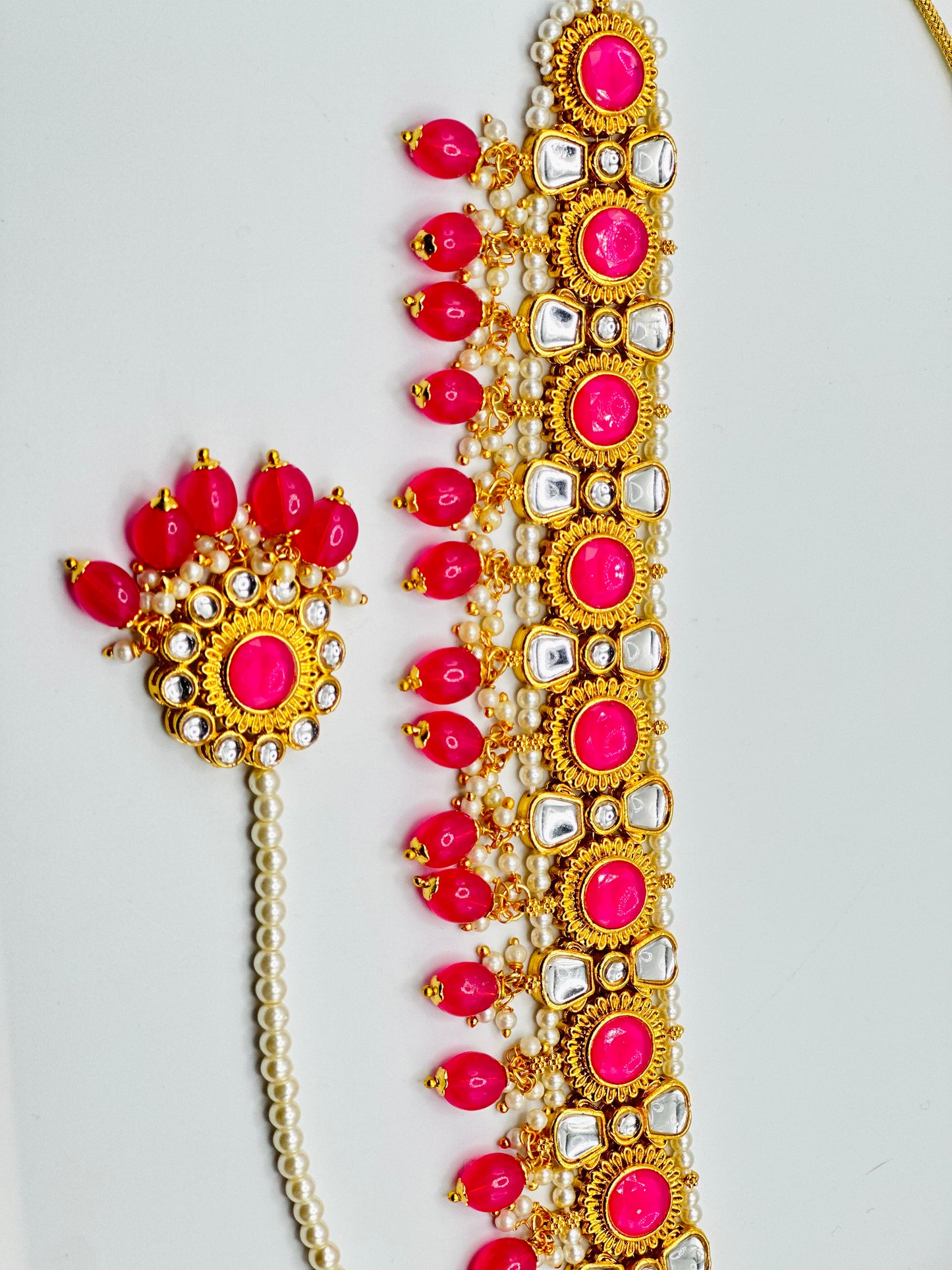 Seeta Polki Choker Necklace Set | Simzdesignzz |