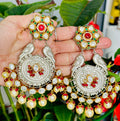 Tyani Fusion With Oxidized Beautiful Parrot Designed Earrings | Simzdesignzz |
