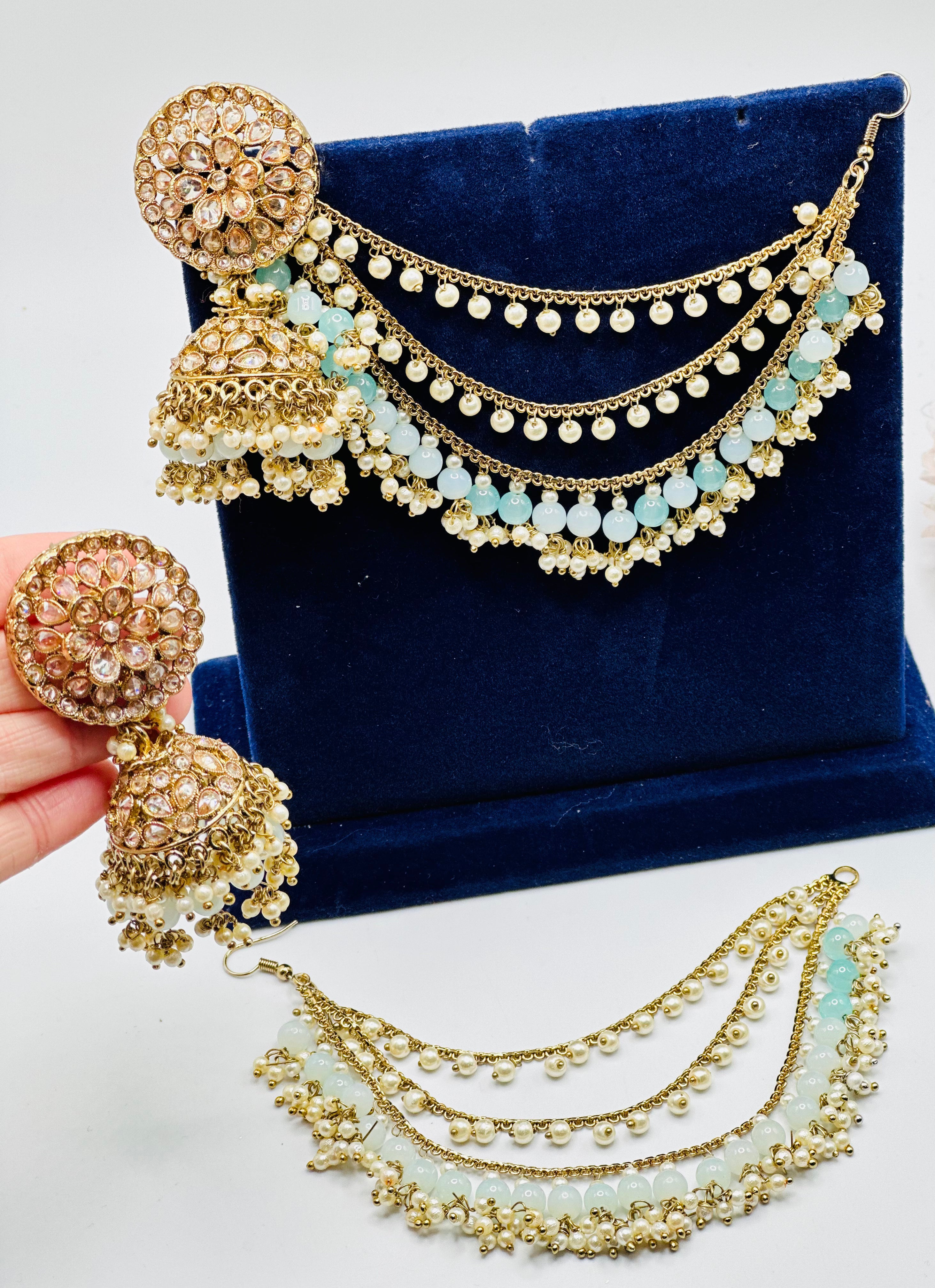 Removable Sahare Jhumki Earrings | Simzdesignzz |