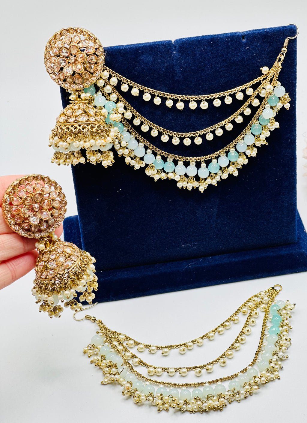 Removable Sahare Jhumki Earrings | Simzdesignzz |