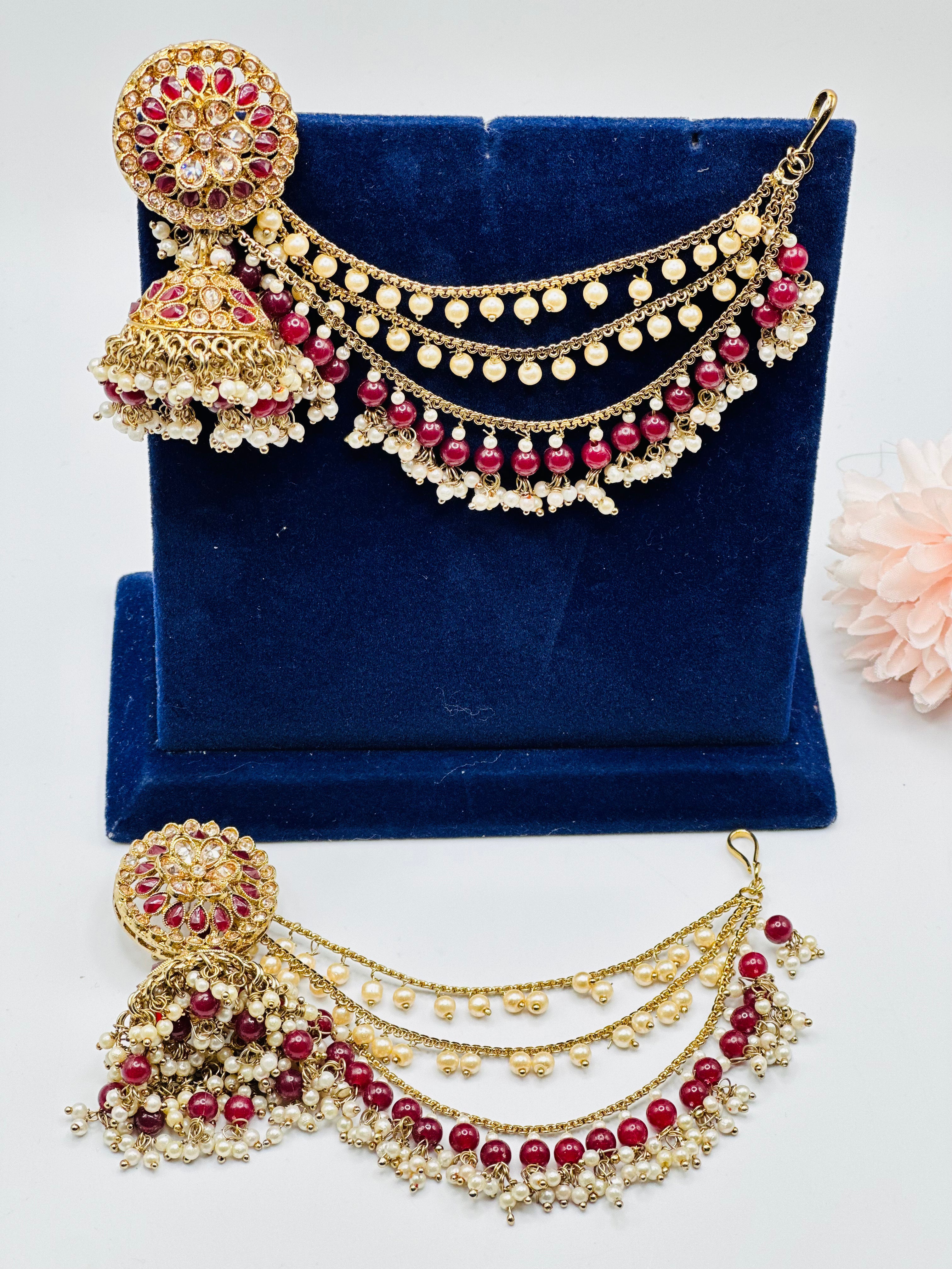 Removable Sahare Jhumki Earrings | Simzdesignzz |
