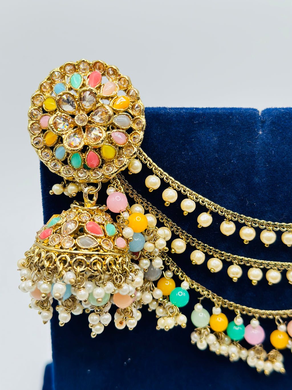 Removable Sahare Jhumki Earrings | Simzdesignzz |