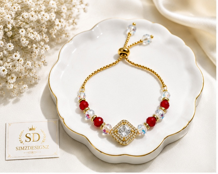 Diamond-Shaped Ad Rakhi Bracelets For Bhabi